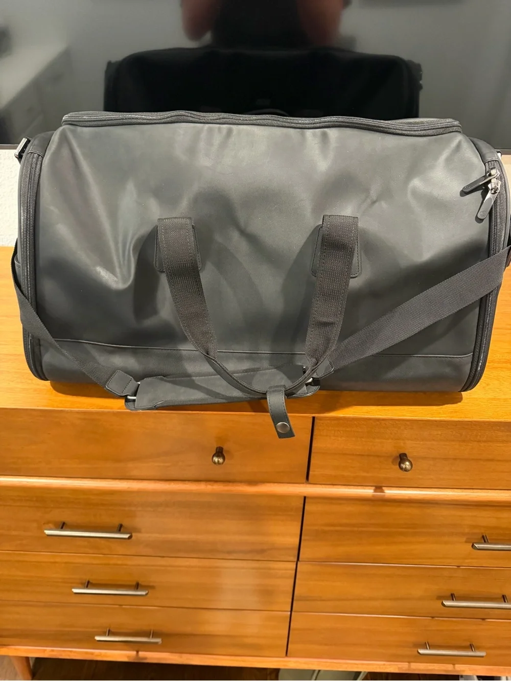Stitch Golf Black Travel Duffel with Detachable Shoulder Strap